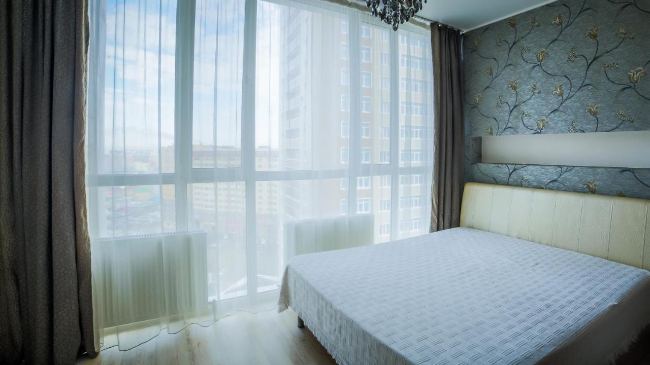 Апартаменты В Астане На Мамышулы Astana Bagian luar foto